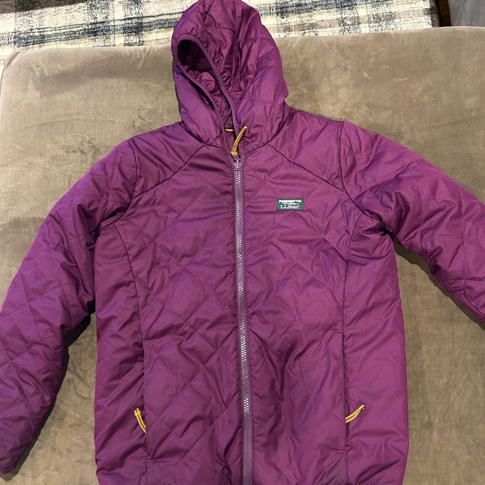 LL Bean Reversible Jacket size Girl's M (8-10)